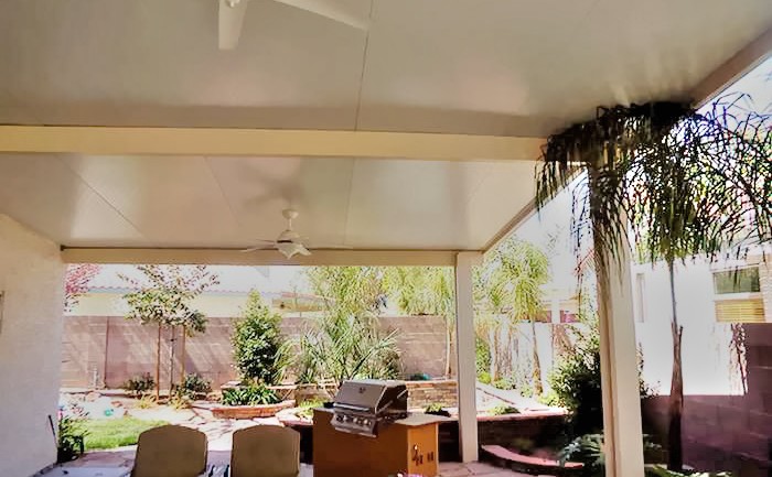 Insulated Roof Patio Cover With Lighting, California